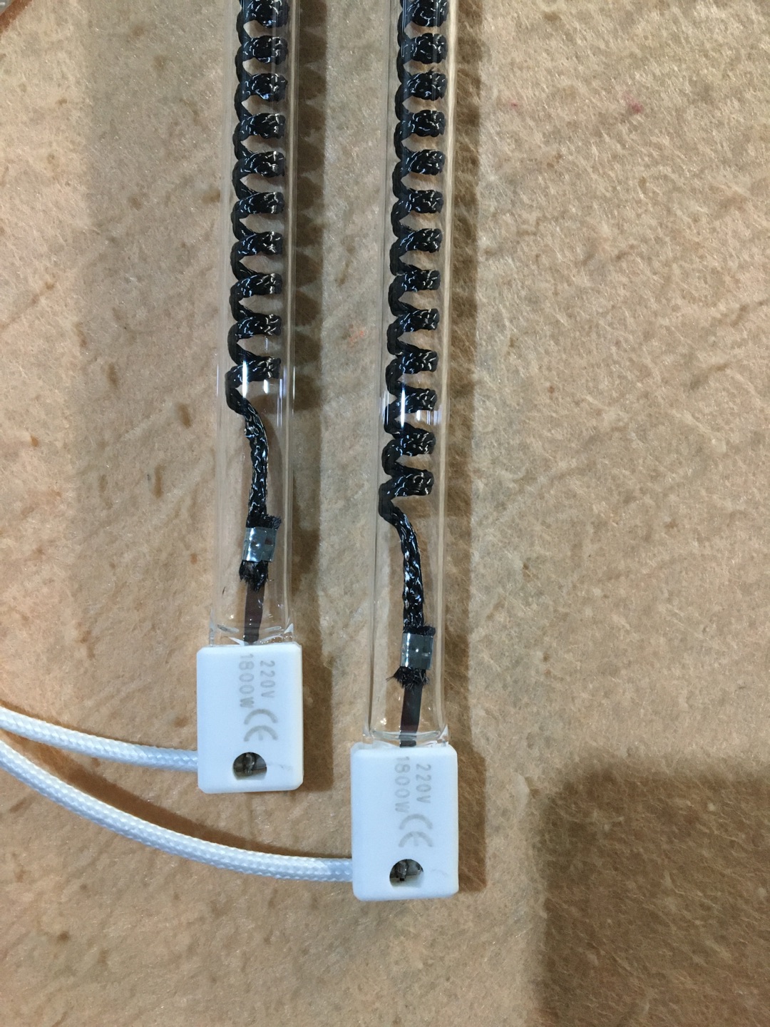 electric radiant carbon fiber heating tube heater