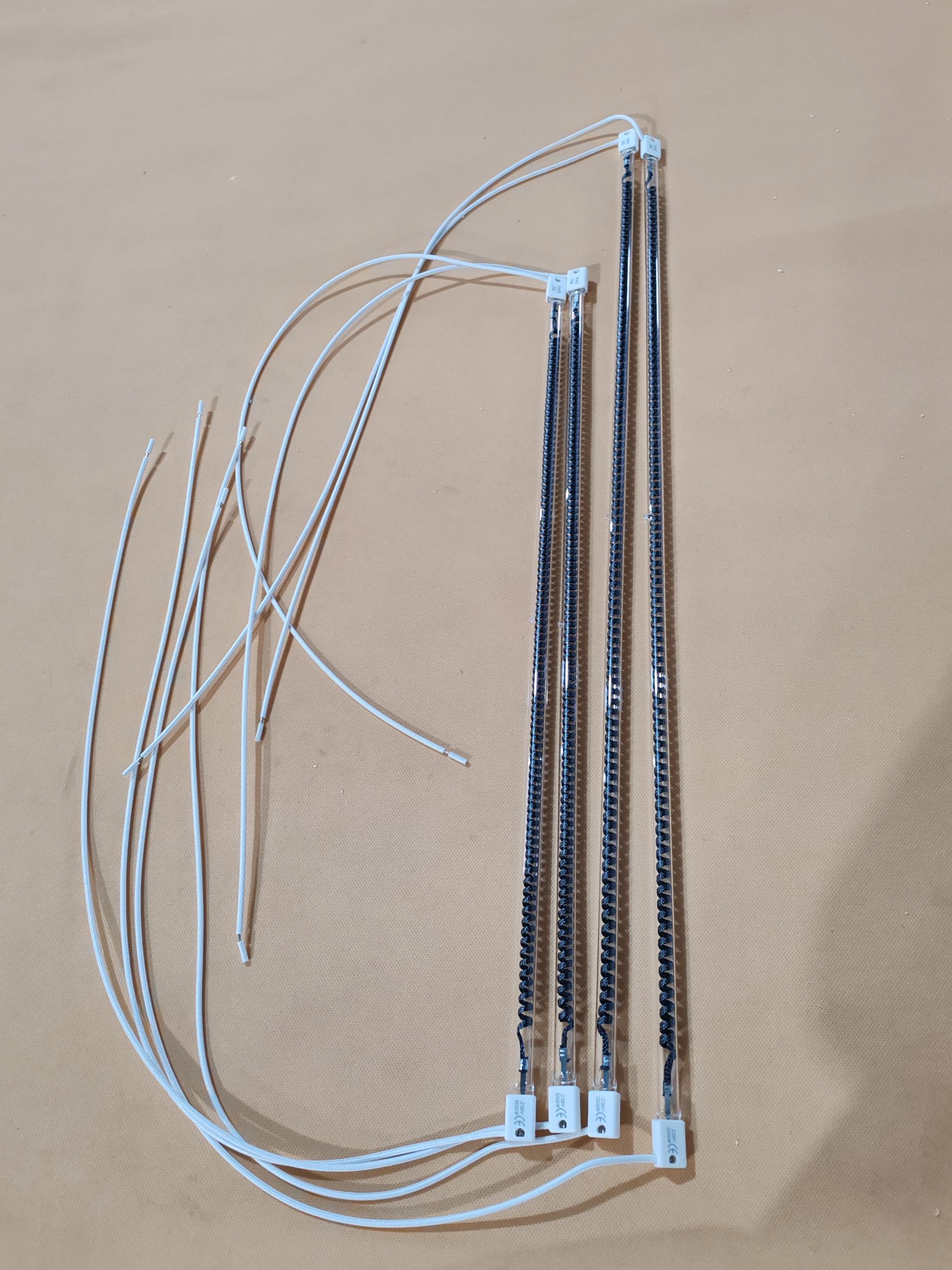 220v 1000w Clear Carbon Fiber Heating Lamp