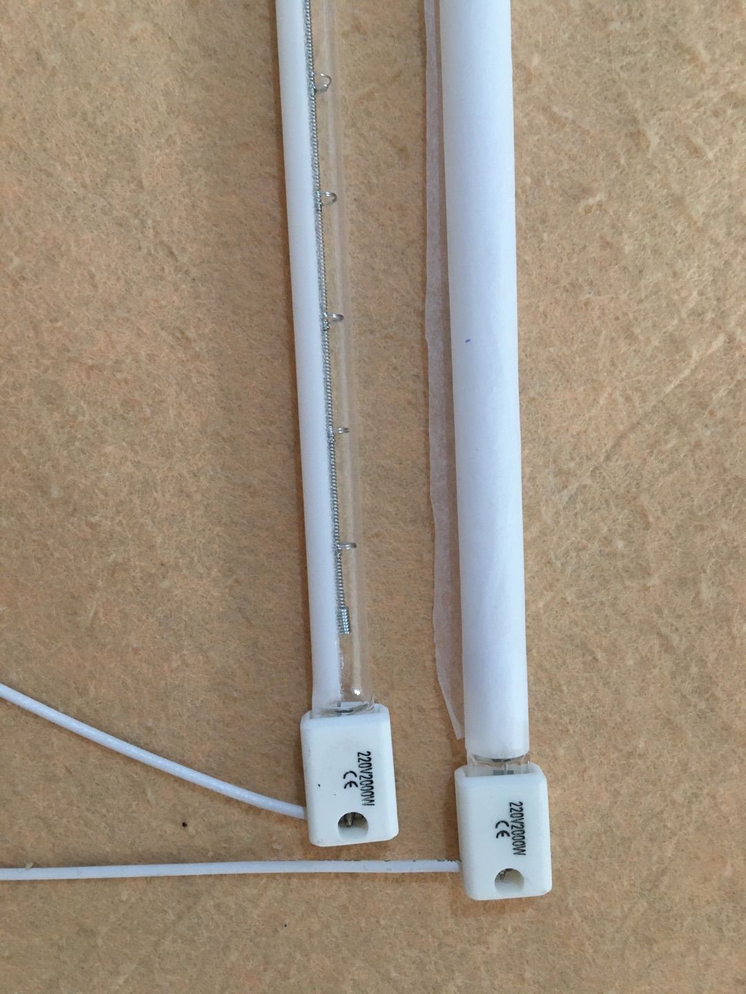 pets carbon fiber quartz heating lamp